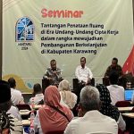 Sebagai narasumber dalam Seminar Nasional HANTARU Dinas PU & Penataan Ruang Pemkab Karawang 14 Nov 2024